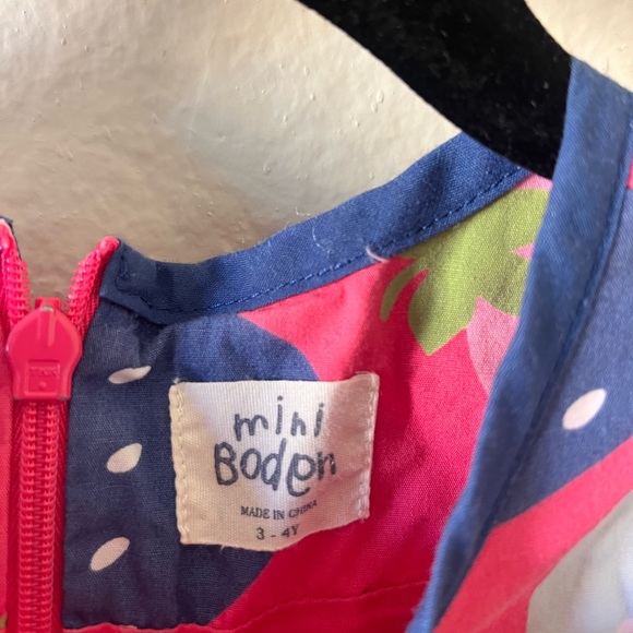 Mini Biden Strawberry Print Dress - Picture 2 of 3